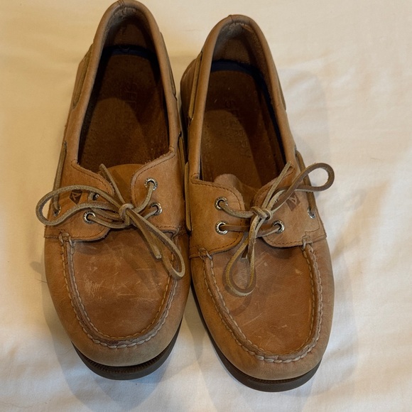 Sperry Brown Leather Boat Shoes - Picture 1 of 2